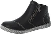Schlupfboots RIEKER, Damen, Gr. 41, schwarz, Lederimitat, unifarben, Schuhe