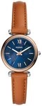 Fossil Quarzuhr ES4701 ES4701, Fossil ES4701 Uhr Damenuhr Lederarmband Braun