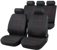 CarComfort Autositzbezug Autositzbezug Nashville schwarz, 2 Vordersitzbez&uuml;ge 2tlg, 1