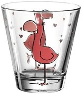 LEONARDO Kinderbecher Leonardo Kindergl&auml;ser Bambini Flamingo