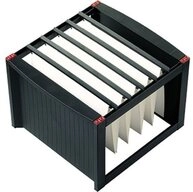 HELIT Aufbewahrungsbox Helit H&auml;ngemappenbox H6110092 Schwarz, Rot 1 St.