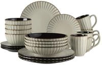 Kombiservice M&Auml;SER "Confino", beige, 20, Geschirr-Sets, Kombiservice