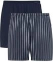 Boxershorts CALIDA "Natural Benefit", Herren, Gr. XL (56), blau (schwarz sea), Single