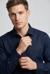 MARVELIS Langarmhemd modern fit, Businesshemd, b&uuml;gelfrei, New-Kentkragen