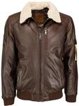 Lederjacke TOP GUN "Lederjacke TG20193144", Herren, Gr. 56, braun, Obermaterial: 100%