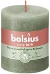 Bolsius Stumpenkerze Bolsius Rustik Stumpenkerze olivengr&uuml;n, H&ouml;he: 8