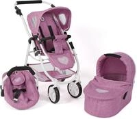 CHIC2000 Kombi-Puppenwagen Emotion All In 3in1, Jeans Pink, inkl. Babywanne,