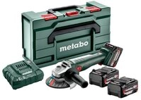 metabo Akku-Winkelschleifer Metabo Akkuschleifer W 18 L 9-125 QUICK mit 3x4,0Ah...