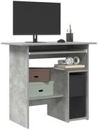 vidaXL Schreibtisch vidaXL Schreibtisch Betongrau 80x45x74 cm Holzwerkstoff