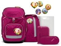 ergobag Schulrucksack Pack (6tlg., inkl. Sportrucksack, Schlamperrolle,