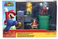 Super Mario Actionfigur Nintendo Super Mario Underground Diorama Spielset, 6,5 cm,