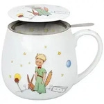 K&ouml;nitz Becher Le Petit Prince Secret mit Sieb und Deckel 420 ml, Porzellan bunt