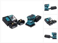 Makita Akku-Schwingschleifer DBO 480 RF 18 V 112 x 102 mm + 2x Akku 3,0 Ah +
