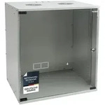 HMF Serverschrank Netzwerkschrank, Serverschrank 19 Zoll, 12 HE, 400 mm Tiefe,