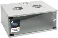 HMF Serverschrank Netzwerkschrank, Serverschrank 19 Zoll, 4 HE, 400 mm Tiefe,