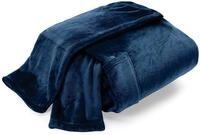 Wohndecke Kuscheldecke Premium mit &Auml;rmeln & Tasche blau, G&ouml;zze