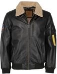 Lederjacke TOP GUN "Lederjacke TG20193144", Herren, Gr. 52, schwarz,...