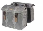 Basil Fahrradtasche Basil Doppelpacktasche Elegance chateau taupe Gr&ouml;&szlig;e 16x40x38 cm