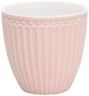 Greengate Becher Alice Mini Latte Cup pale pink 125 ml, Steingut