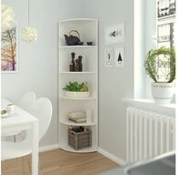 Vicco Eckregal Ecki, Wei&szlig;/Wei&szlig;, 40 x 180 cm, 1-tlg.