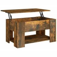 vidaXL Ablagetisch, Couchtisch R&auml;uchereiche 79x49x41 cm Holzwerkstoff