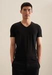 T-Shirt SEIDENSTICKER "Schwarze Rose", Herren, Gr. L, schwarz, 95% Baumwolle, 5%