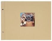 Goldbuch Fotoalbum 28506 Bella Vista 39x31cm beige schwarze Seiten