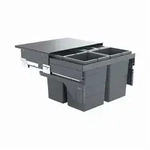 Hailo Einbaum&uuml;lleimer Hailo Cargo 600 Slide Abfallsammler 52 L 4x13 L f&uuml;r 60...