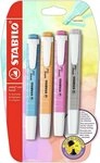 STABILO Marker STABILO swing cool Pastel 4er Blister Seidengrau frische Fuchsie