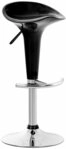 CLP Barhocker Saddle (1 St), mit drehbarem Kunsttoffsitz und Fu&szlig;ablage