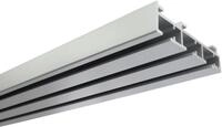 GARDINIA Gardinenschiene Fl&auml;chenvorhangschiene 3-l&auml;ufig, k&uuml;rzbar, Aluminium,