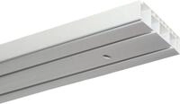 GARDINIA Gardinenstange Vorhangschienen Set Kunststoff GK, 2-l&auml;ufig, Fixma&szlig;,...