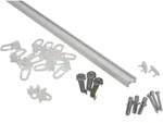 GARDINIA Gardinenschiene Aluminiumschiene, &Oslash; 13 mm, 1-l&auml;ufig, k&uuml;rzbar,...