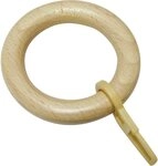 GARDINIA Gardinenring Lugano Holz, (10-St), Serie Gardinenstangen-Set Lugano...