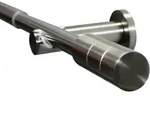GARDINIA Gardinenstange Set Metall, &Oslash; 19 mm, 1-l&auml;ufig, ausziehbar, mit Bohren,