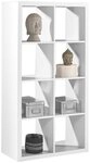 Raumteilerregal STYLE, B 77 x H 147 x T 38 cm, Wei&szlig;, 8 offene F&auml;cher, 4 Etagen