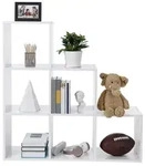 VASAGLE B&uuml;cherregal, mit 6/10 F&auml;chern, W&uuml;rfelregal, Stufenregal, 97,5 x 29 x...