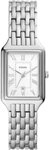 Fossil Quarzuhr RAQUEL ES5221, Armbanduhr, Damenuhr, Datum, analog, Edelstahlarmband