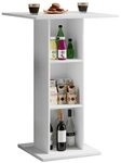 VCM Bartisch Standos Stehtisch B. 70 x T. 70 x H. 108 cm, Tresen, Hochtisch,...