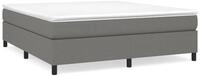 vidaXL Bettgestell, Bettrahmen Dunkelgrau 180&times;200 cm Stoff
