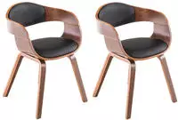 CLP Esszimmerstuhl Kingston Kunstleder (2er Set, 2 St), Holzgestell