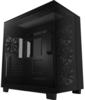 NZXT PC-Gehäuse NZXT H9 FLOW ALL Black MidiTower Glasfenster CM-H91FB-01 retail