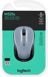 Logitech Maus M325s optisch Wireless 3 Tasten 1000 dpi light silver 910-006813 Maus