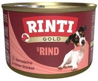 Rinti Gold mit Rindst&uuml;ckchen 185 g - 12 St&uuml;ck, Nassfutter f&uuml;r: Hund