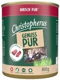 Christopherus Pur Hirsch 800 g - 6 St&uuml;ck, Nassfutter f&uuml;r: Hund
