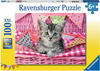 Ravensburger Puzzle Ravensburger Kinderpuzzle 12985 - Niedliches Kätzchen 100...