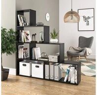Vicco Raumteiler, Schwarz/Schwarz, 163 x 155 cm, 1-tlg.