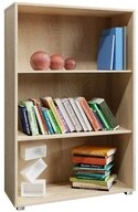 Casaria B&uuml;cherregal Vela, Eiche Holz 3 F&auml;cher 115x60x28cm Standregal K&uuml;che
