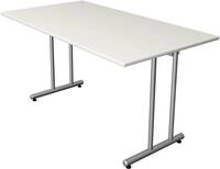 KERKMANN Schreibtisch Schreibtisch SmartOffice C-Fu&szlig;-Gestell 140x70x75cm wei&szlig;