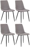 CLP Esszimmerstuhl Telde Stoff (4er Set, 4 St), gepolstert&gesteppt, retro